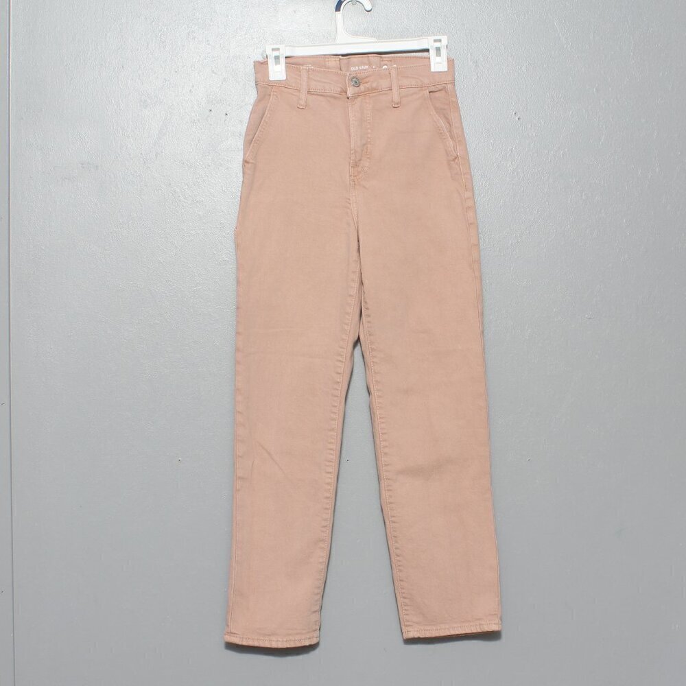 Old navy sky high straight pink pastelino denim jeans